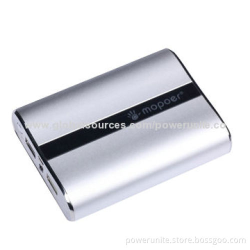 10,400mAh portable charger power bank for mobile phones, MP3 players, caramels, sized 105 x 80mm